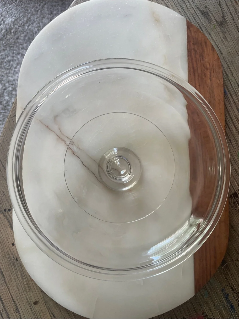 PYREX G5C Round Replacement Glass Lid G-5-C Clear & Ribbed